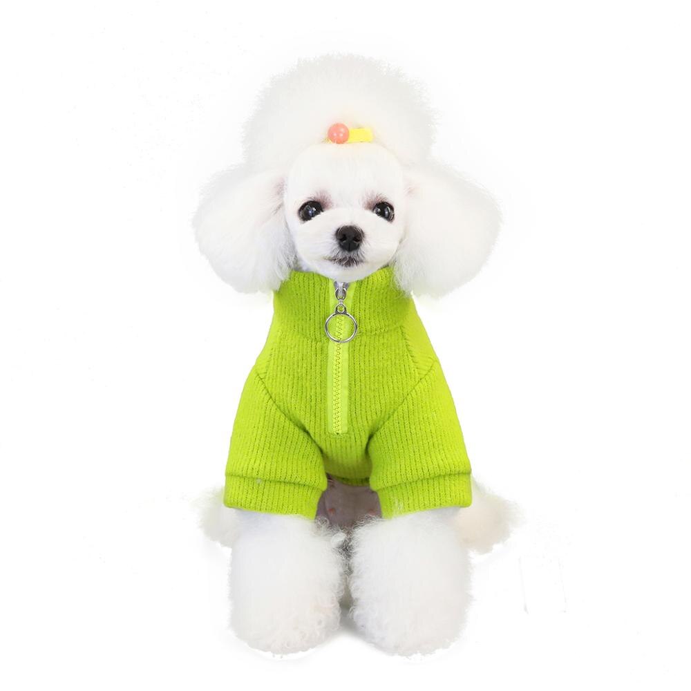 Dog Cat Sweater Kitten Puppy Classic Turtleneck Sweatshirt Knitwear Pet Autumn Winter Coat Clothes Apparel 4 Colors
