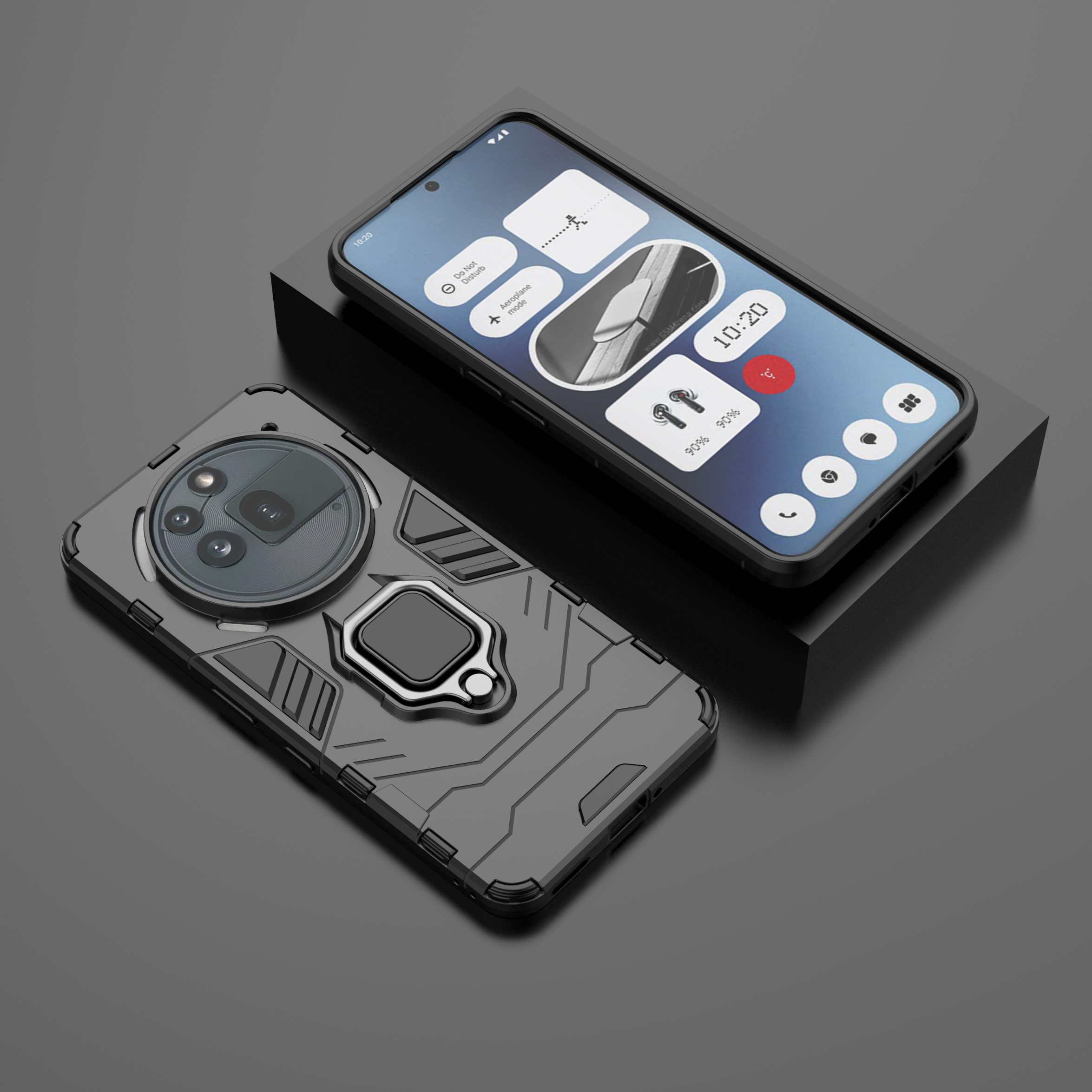 Stand Ring Armor Case für Nothing Phone 3A Pro 2a Plus Phone2a Phone3a Hard Strong Phone Zubehör