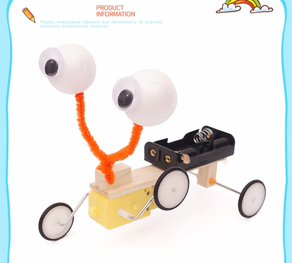 Toy DIY Children Science Experiment Toy Remote Control Robot Reptile Model Kit Electric Invention Kid Educational