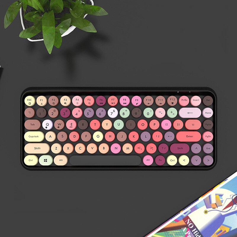 teclado bluetooth,teclado ipad,teclado para ipad,teclado inalámbrico,teclado para tablet,Teclado inalámbrico con Bluetooth para tableta, teclado silencioso para iPad, Xiaomi, Macbook Mini, Lenovo, Dell, Hp: Chocolate
