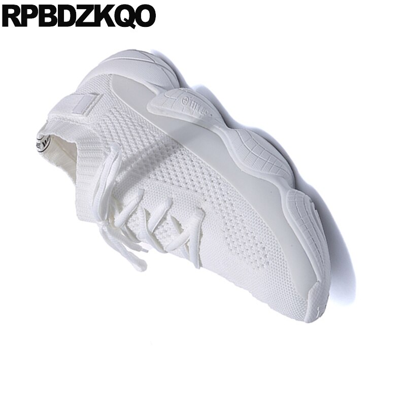 Roze dames sneakers met veters, ronde neus, grote maat, ademend mesh, goedkope wandelschoenen voor dames, chinese damessneakers