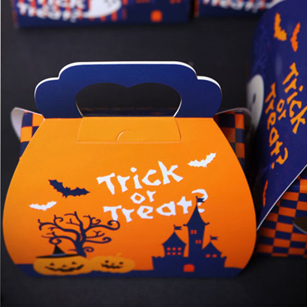 10 pièces boîtes à bonbons volant fantôme Portable Halloween fête fournitures bonbons conteneur emballage boîte bricolage boîtes à nourriture jetables