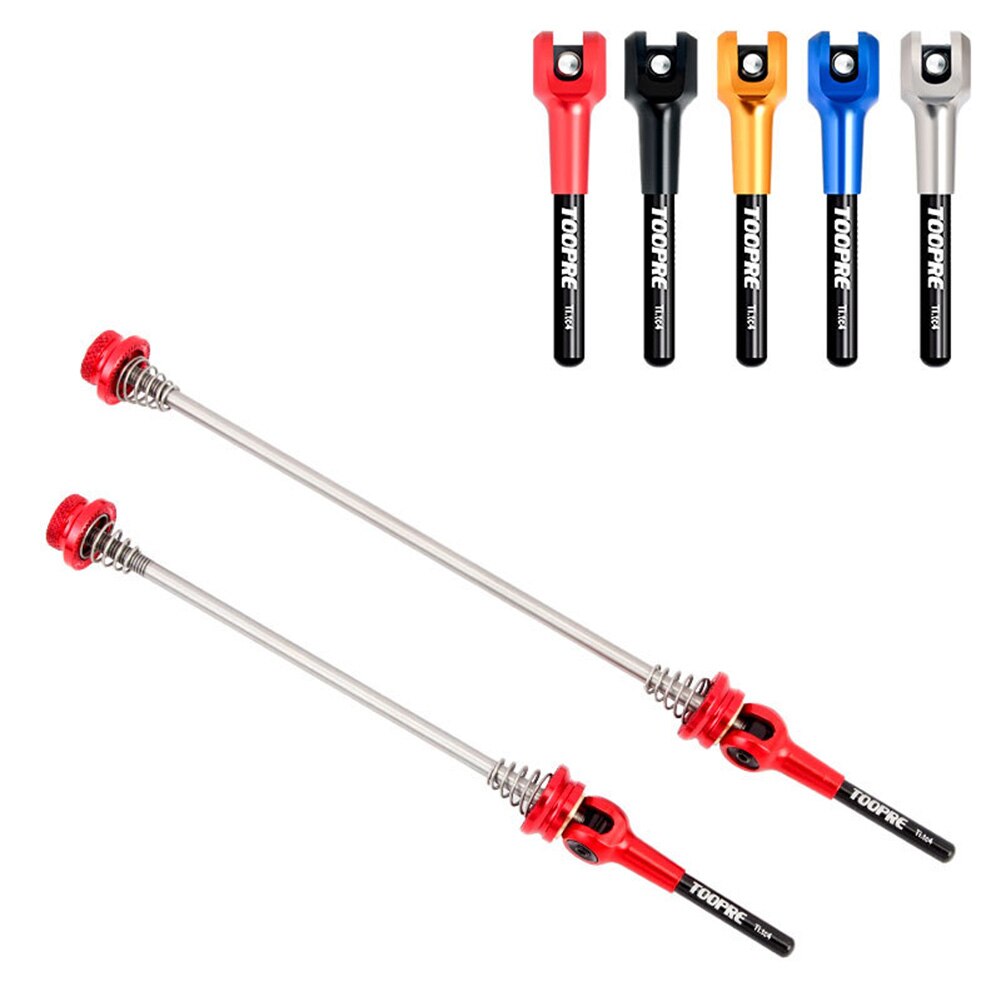 Titanium Alloy DIY MTB Road Bike Quick Release Skewers Elongated Shaft Wheel Hub Lever Upgrade Replacement