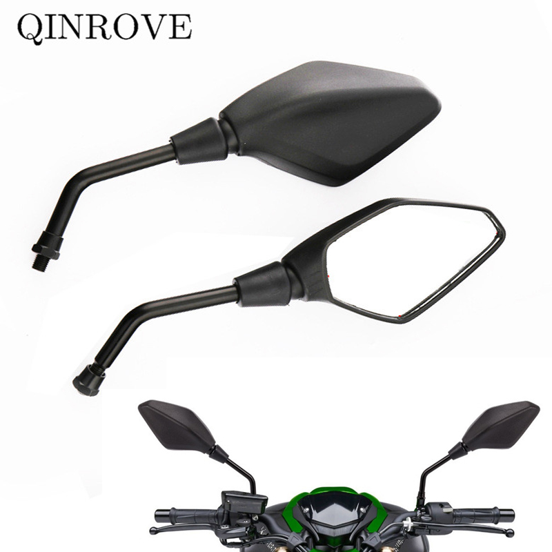 Abs 10Mm Motorfiets Chopper Achteruitkijkspiegel Zwart Zijspiegel Universeel Voor Cf Moto Nk400 150nk 450cl 450nk 800nk 250cl 250nk Clx750
