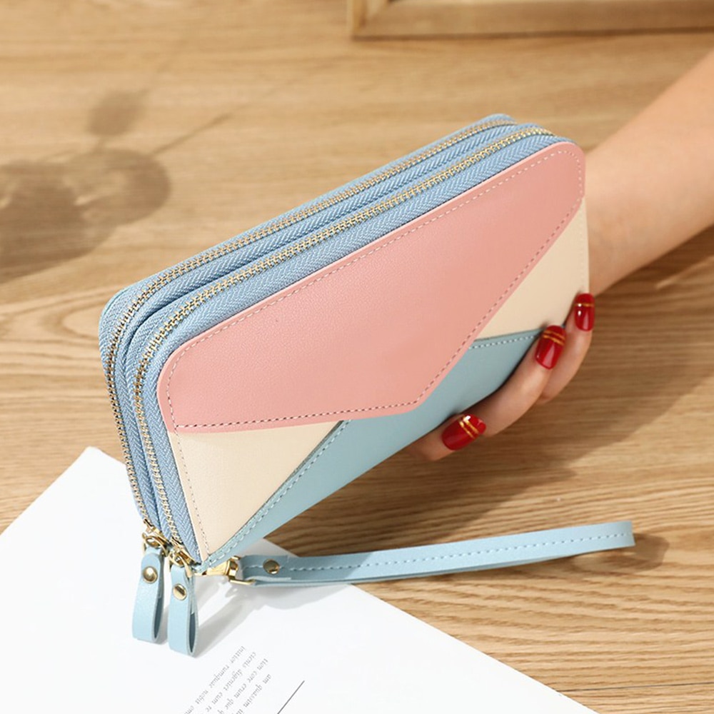 Bloemen polsband dames lange clutch tas grote capaciteit portemonnee dames portemonnee dames portemonnee mobiele telefoon kaarthouder catlas