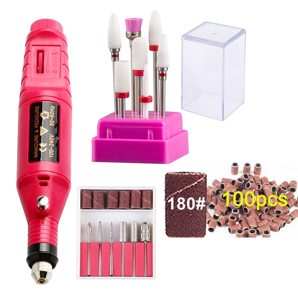 Manicure En Pedicure Frezen Elektrische Machine Voor Nagel Elektrische Nagel Boor Molen Apparatuur Voor Manicure Nail Art Machine Feecy