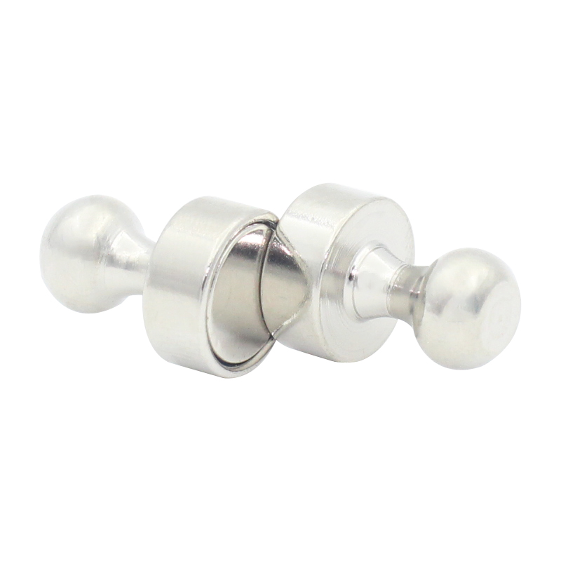 10pcs Super Strong Neodymium Magnetic Pushpins Sucker Thumbtack Durable Steel Magnet Push Pin for Refrigerator Whiteboard: Gold