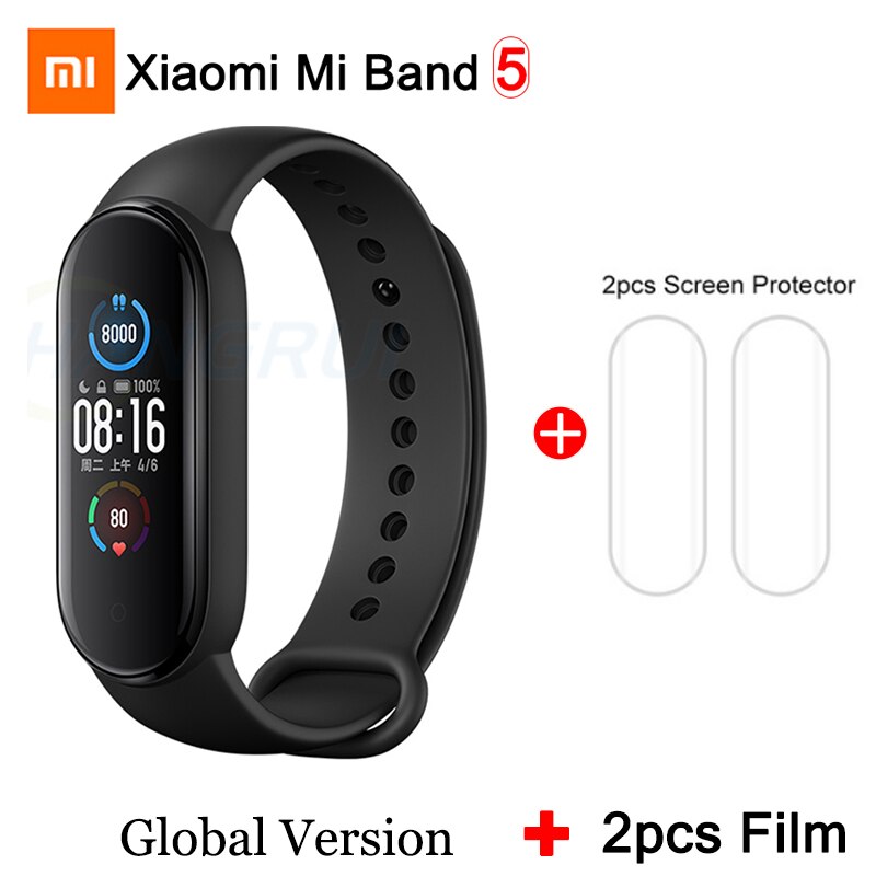 Globale Versione Xiaomi Mi Banda 5 Braccialetto Fitness Tracker Wristband OLED Colorato Dello Schermo Intelligente Impermeabile Monitor di Frequenza Cardiaca Fascia: style11