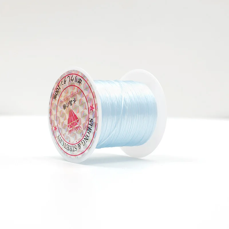 10M/rollo de pulseras de cordón de cuentas de cristal elástico fuerte, línea de goma elástica, cuentas de joyería, collar de hilo, cordones para hacer bricolaje