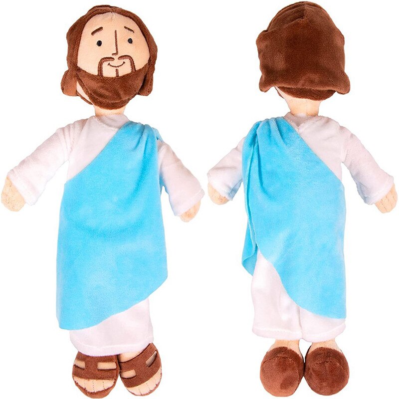 13&quot; Classic Jesus Plush Christ Religious Toy Virgin Mary Stuffed Doll Savior with Smile Religious Party Favors