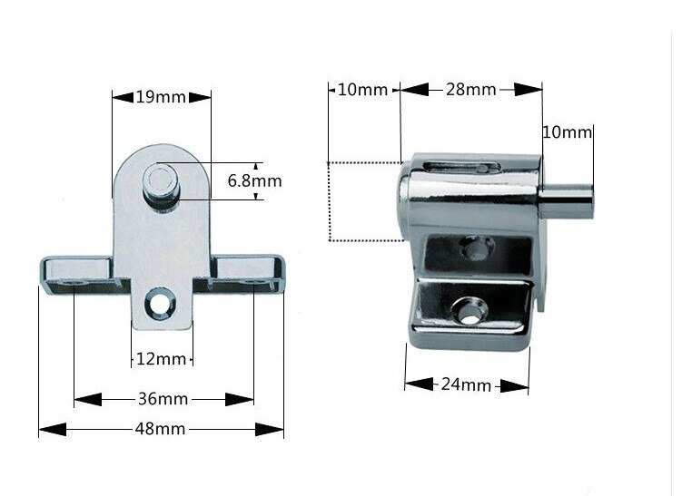 Zinc Sliding Window Patio Screw Door Locking Pin Push Child Safety Lock Anti-theft
