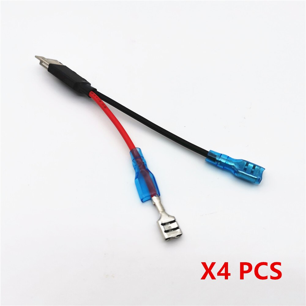 H1 Cable conector para LED adaptador de soporte para Bombillas de faros LED adaptador de reemplazo soporte para H1 de conversión único cableado: 4 pcs