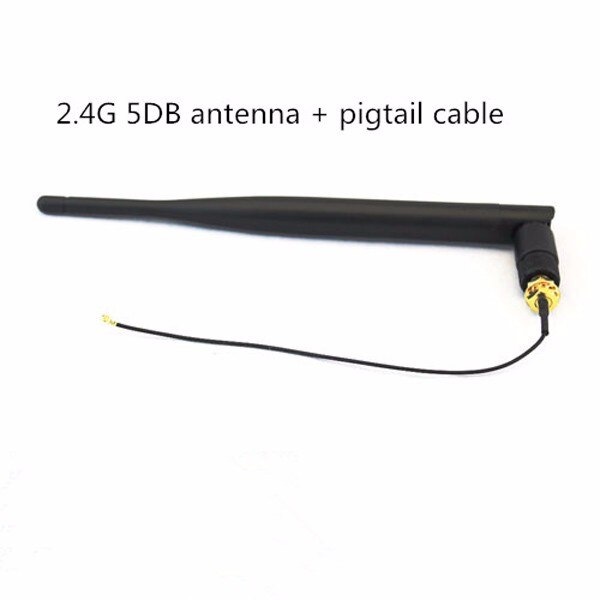 Huawei 2.4 GHz tilt Rubber Duck Antenna WIFI 5DBi E pigtail con connettore ufl