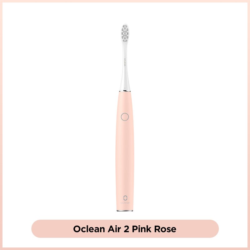 Oclean Air 2 Sonic Electric Toothbrush IPX7 Waterproof Fast Charging 40 days 3 Brushing Modes Quiet Smart Tooth Brush for Adult: Pink Rose