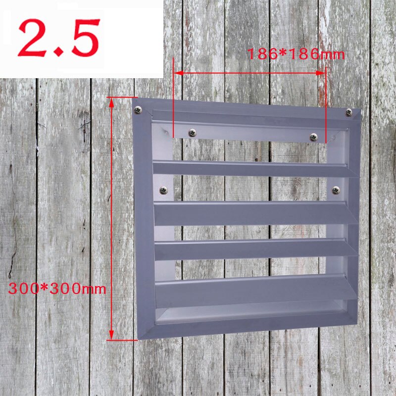 1 pçs persianas da grelha de ar para casa exaustão ventilador ventilação cobre louvered secador ventilação cobre exterior liga alumínio: Ordinary-2.5-300X300