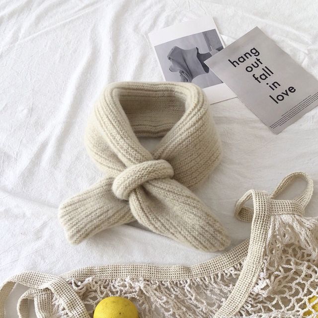 Halswarmer Voor Kinderen Baby Warm Sjaals Meisjes Winter Sjaal Voor Jongens Kids Wollen Kraag Baby Sjaals: Beige