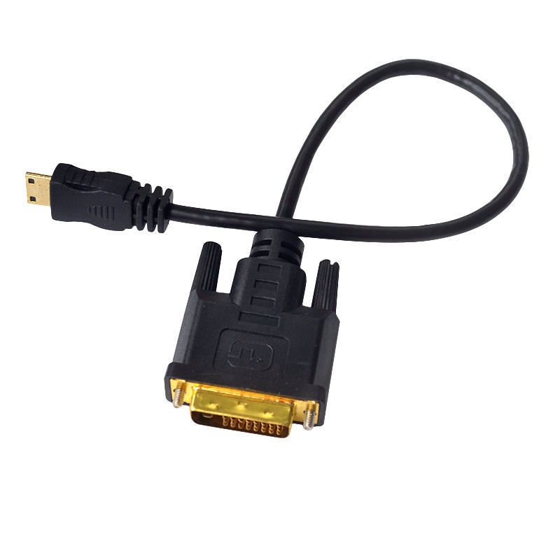 Mini HDMI-compatibel met DVI 24+1 openbare verbinding Mini HDMI-compatibel met DVI High-Definition-verbindingskabel 0,3 m-3 m