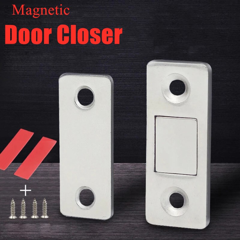 LW Life 2pcs/Set Strong Magnetic Door Closer Cabinet Door Catches Latch Furniture Doors Magnet Stop Cupboard Ultra Thin Hardware