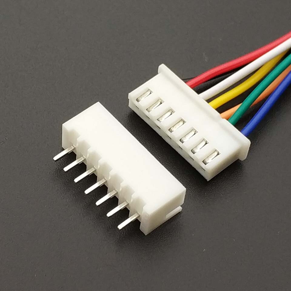 10 PCS XH 2.54 JST Connector Plug Wire Cable 20cm Long 26AWG 2/3/4/5/6/7/8/9/10/11/12P + XH 2.54 Connector plug Male connector