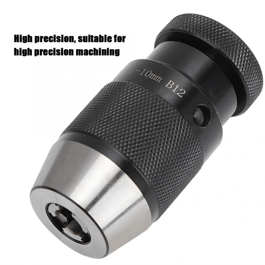 B12 Self Tighten Drill Chuck Milling Machine Automatic Locking Drill Chuck CNC Lathe Parts Tool