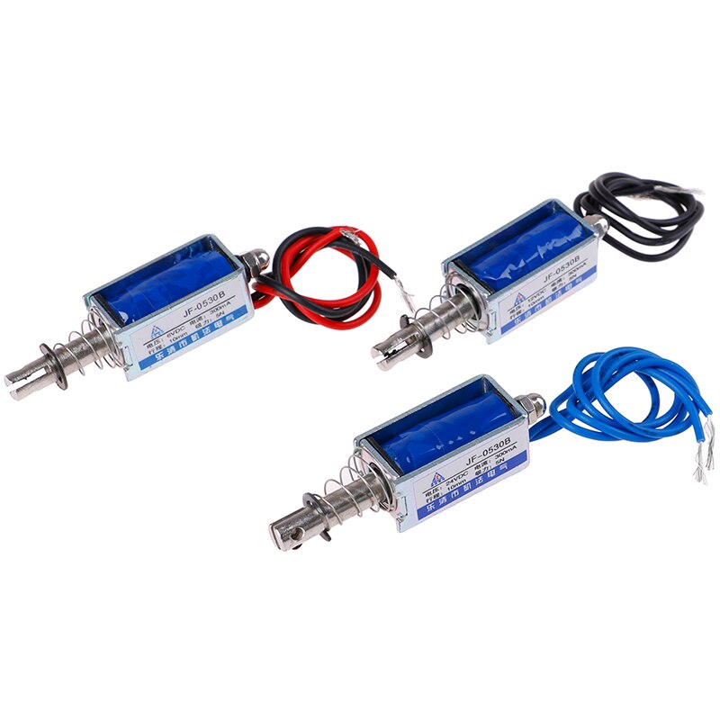 Micro électrovanne électro-aimant 6V 12V 24V cc, cadre ouvert, Type Push-Pull, pour vanne à Air/eau/gaz électrique