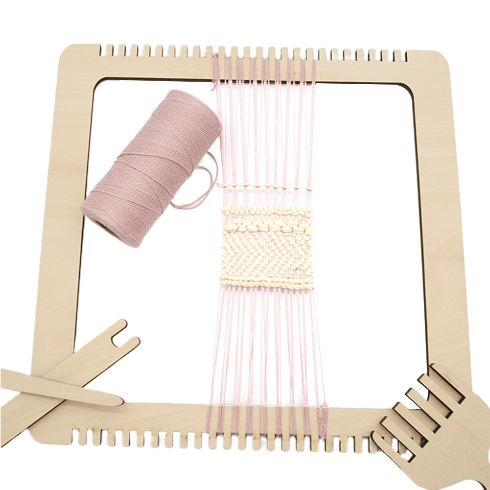 Weefgetouw Haak Para Tejer Naaien Accessoires Grappige Kinderen Speelgoed Houten Weefgetouw Hand Breien Machine C0716