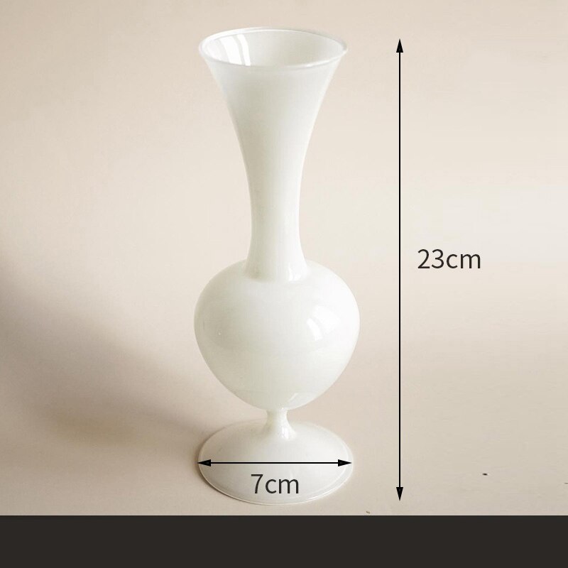 Glass Flower Vase Plant Holder Container INS Flower Vases for Home Wedding Decor Bottle Potted Terrarium: D flower vase