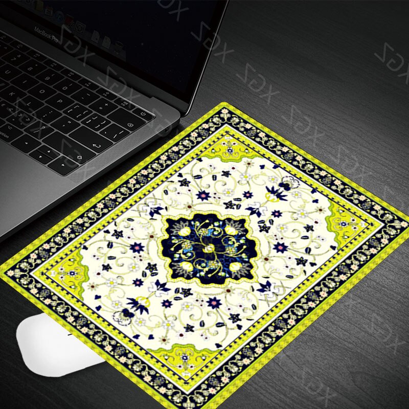 Yzuoan Products Persian Rugs Comfort Small Mouse Mat Gamer Mouse Pad Pattern Soft Gaming Accessories Mousepad Desk Mat