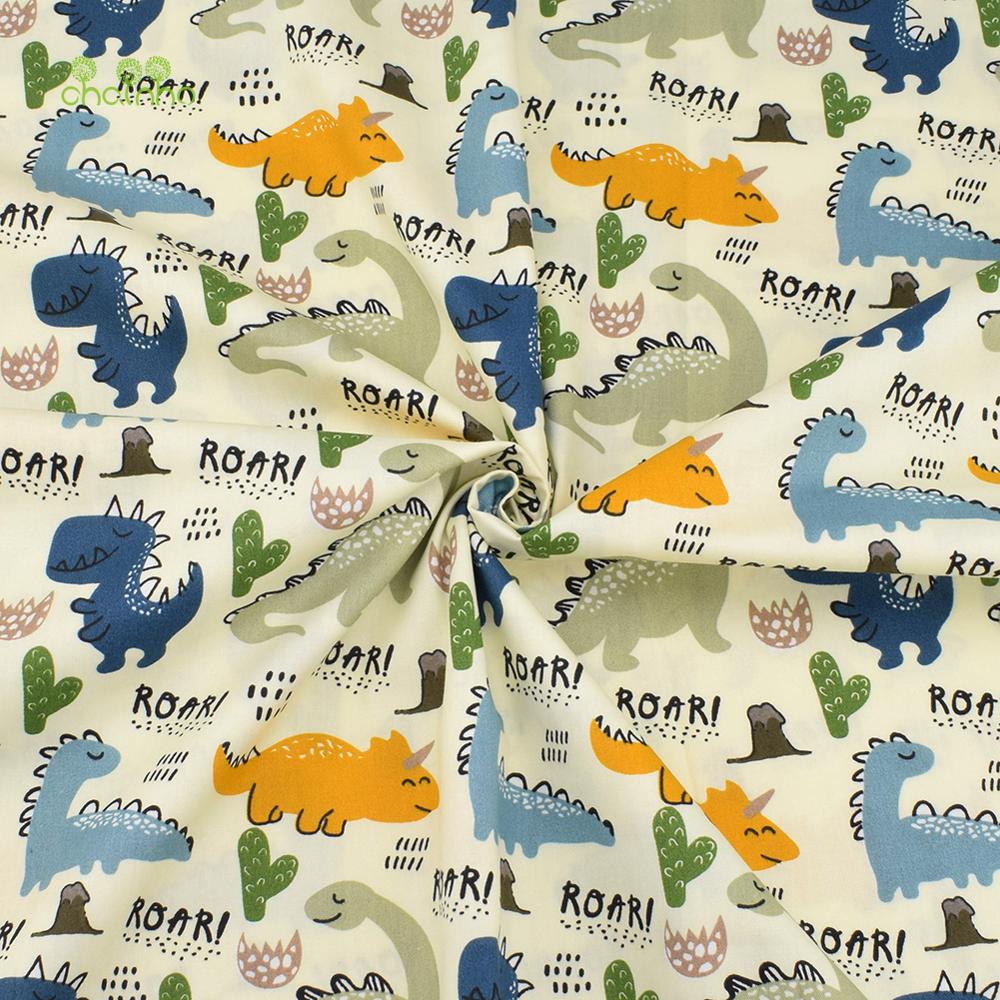 Dinosaurussen 'S World Series, Gedrukt Twill Katoen Stof, patchwork Kleding Voor Diy Naaien Quilten Baby & Kind Materiaal, 40x50cm