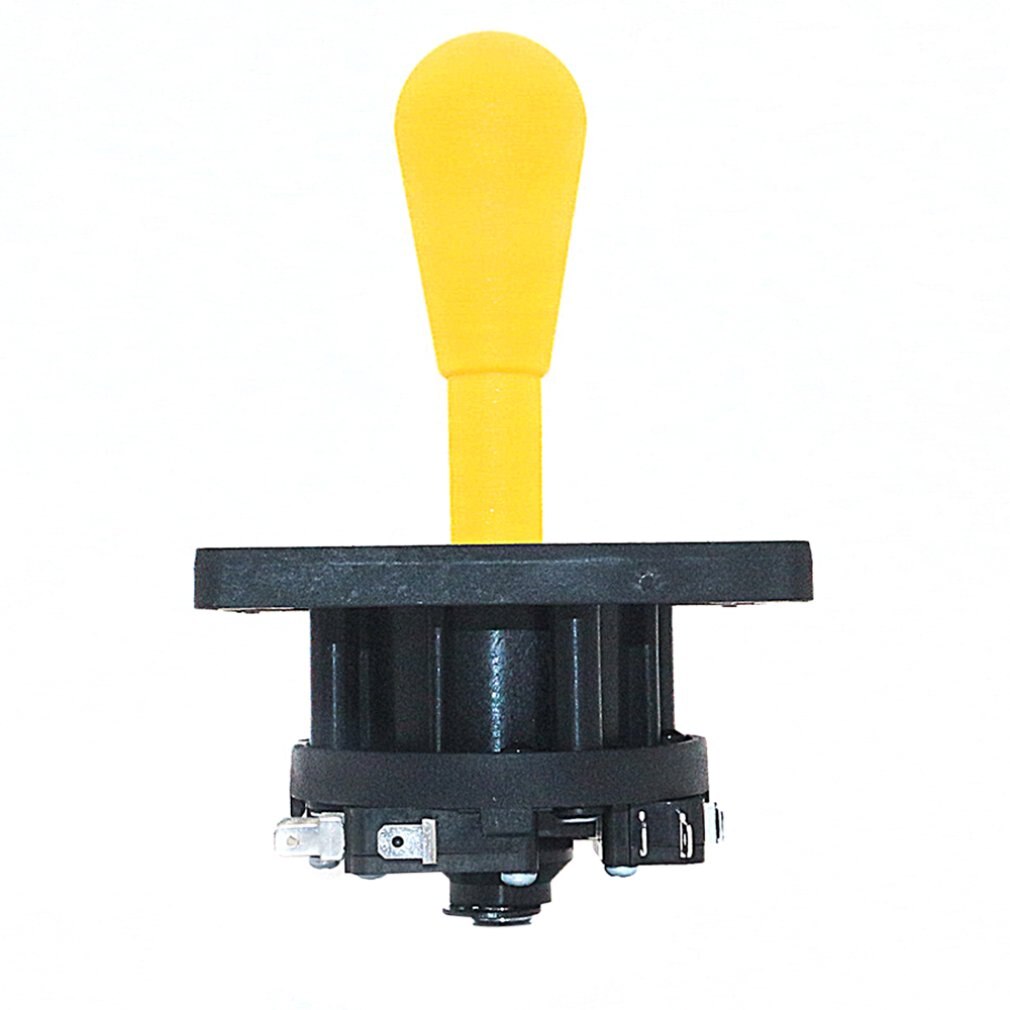 Amerikaanse Nylon Rocker Joystick Plastic Elliptische Rocker Ronde Bodem Micro-Motion Vechten Arcade Handvat Rocker: Geel
