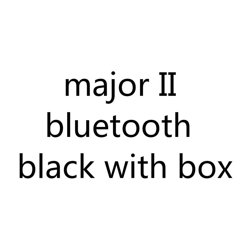 Major Ii Bluetooth Hoofdtelefoon Draadloze Koptelefoon 2nd Major Gaming Headsets Voor Telefoon Pc Als Hoofdtelefoon Goede: black with box