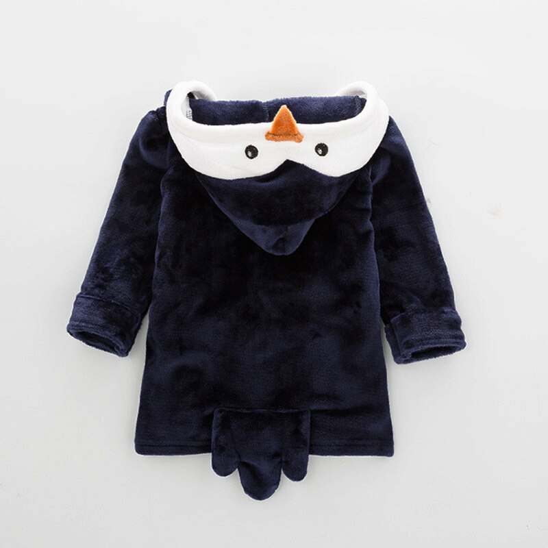 Newly Cute Animal Robes Infant Toddler Kids Baby Girl Boy Hooded Bath Towel Wrap Bathrobe Bathing Blanket Throws Pajama