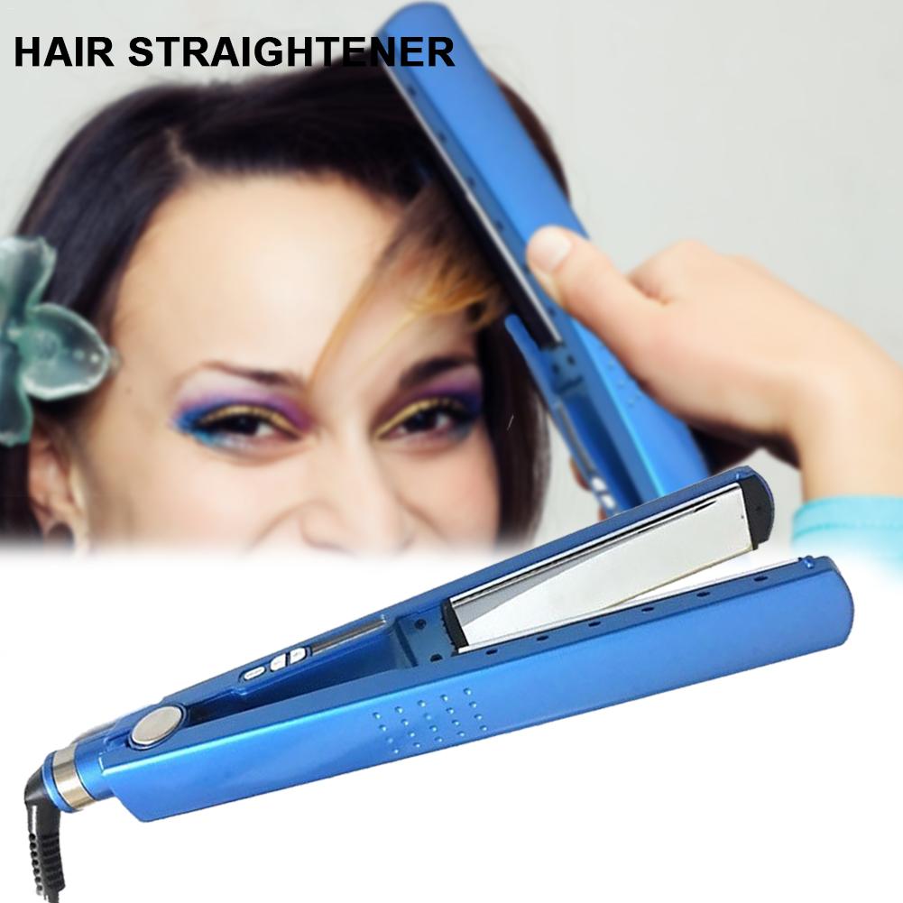 Fast Hair Straightener - Household Nano Titanium 1 Inch Flat Iron Ultra Thin Straightener Temperature Control Splint