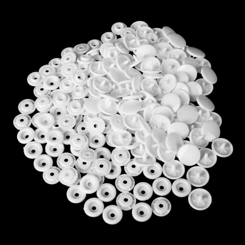 45 sets (180 pcs) duidelijke Transparante Hars Drukknopen Plastic Snaps Fasteners Drukknopen Size T5 Caps Naaien Accessoires