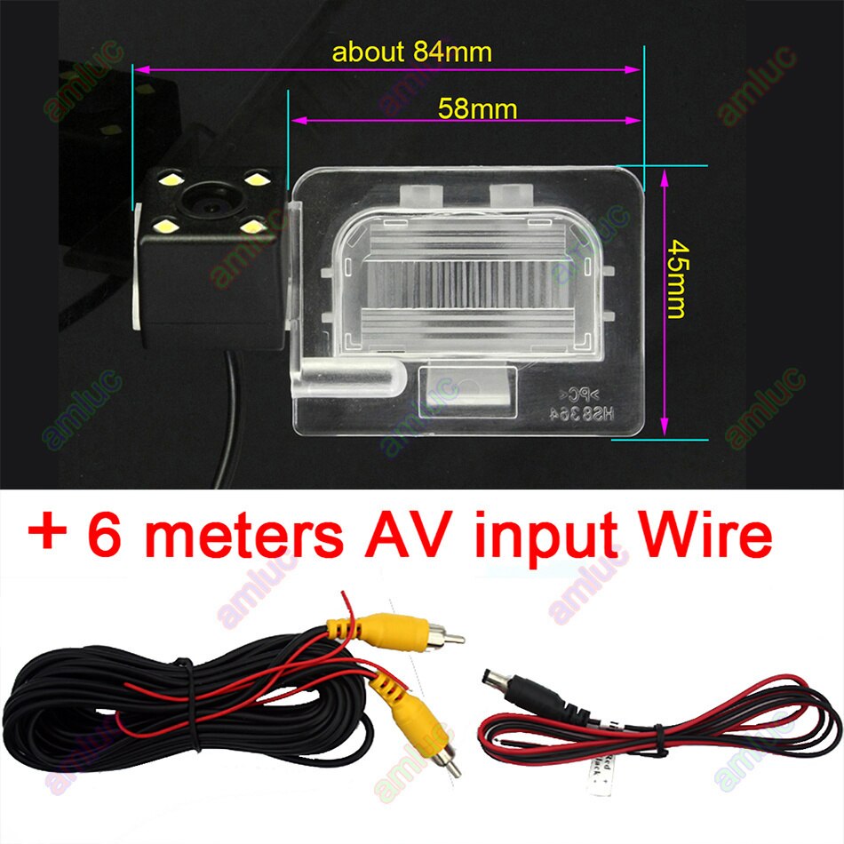 For Kia K5 Optima JF Forte K3 Cerato YD Cerato Rio Car Reverse Parking Rear View Wireles Vehicle Camera: 4led Rear Camera