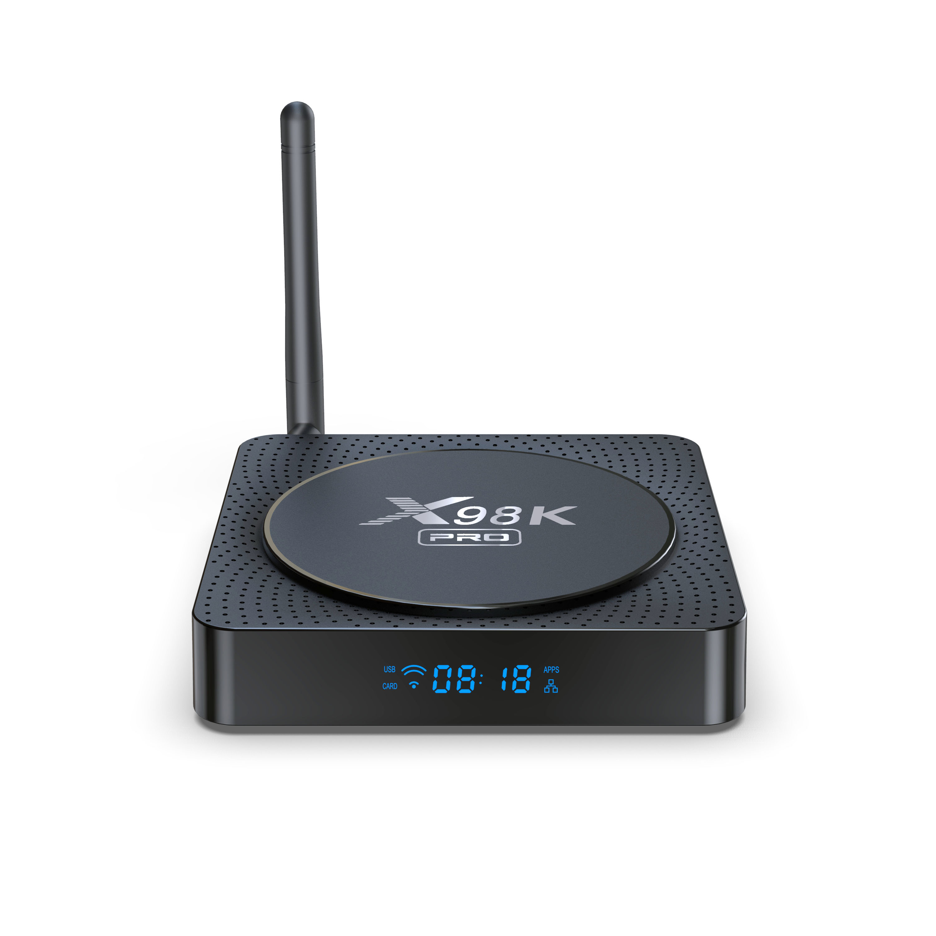 X98K Pro TV Box Android 11.0 Rockchip RK3566 4GB 32GB BT Decodificação Antena Externa Dual Wifi 1000M LAN 4K 8K Media Player