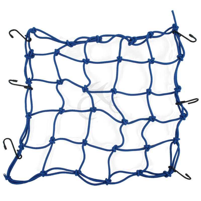 TCMT accessori moto 6 ganci moto bungee carico rete casco rete rosso nero blu 3 colori opzionale