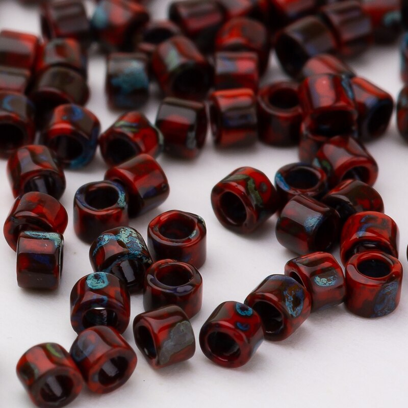 Taidian miyuki delica frøkugler 11/0 krystal 1.3*1.6mm perler smykker perle håndværksartikler til indfødte miyukiaddict 5g ca. 1000 stk.: Db2263
