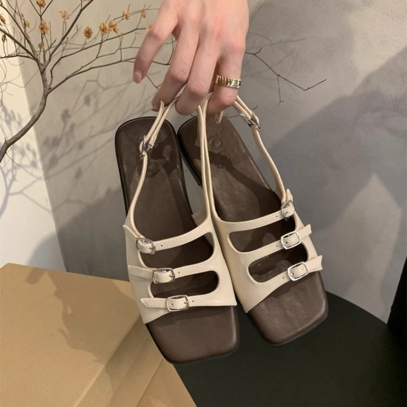 Mode sandalen dames zomer retro strand kust reizen zachte platte sandalen