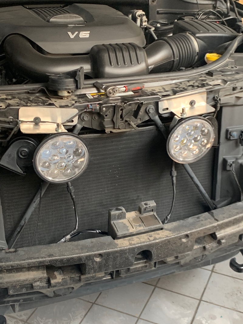 Faro Led redondo de 6 pulgadas para coche 60W 4D luz Led para 4x4 todoterreno ATV camión remolque RV imán faros de conducción Led foco portátil