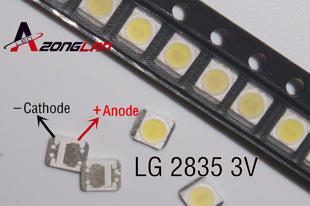 3528 2835 3V SMD LED 1W LG 1000PCS/Lot Cold White 100LM For Television LED Backlight