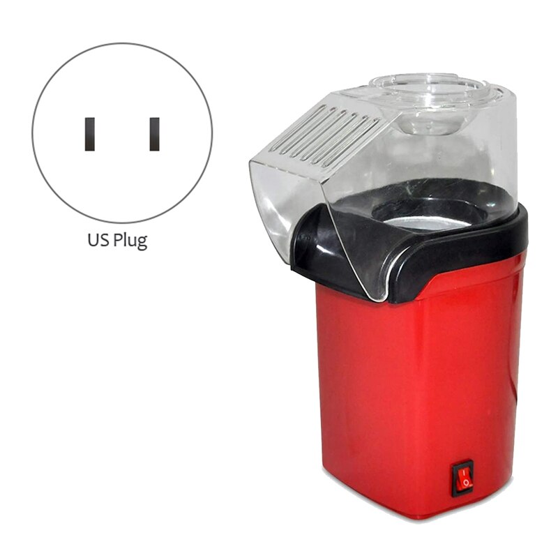 Máquina eléctrica para hacer maíz, Mini maíz rápido por aire , fabricante de bocadillos de maíz para el hogar, familia, , enchufe de EE. UU.