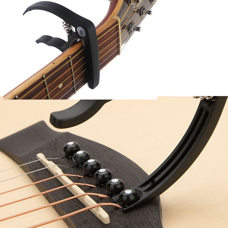 Universal capo gitar tilbehør hurtigskifte klemme nøkkel aluminiumslegering metall akustisk klassisk gitar capo for gitardeler
