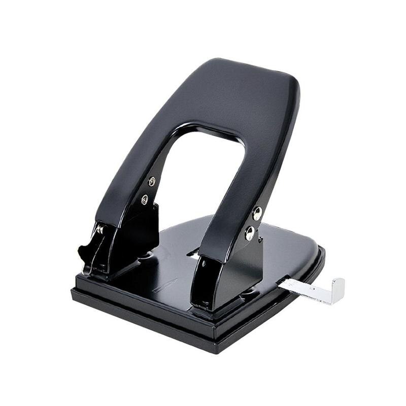 2-hole Manual Punching Machine A4 Paper Punching Machine Office Binding Supplies: Black
