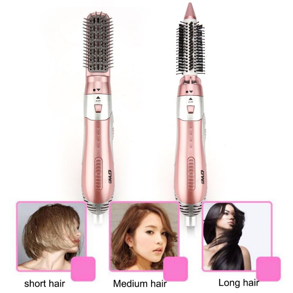 2 in 1 Hair Dryer Multifunctional Hair Straightener Comb & Curling Hair Comb Straightening Rapid Heating Hair Styling Tool Euro