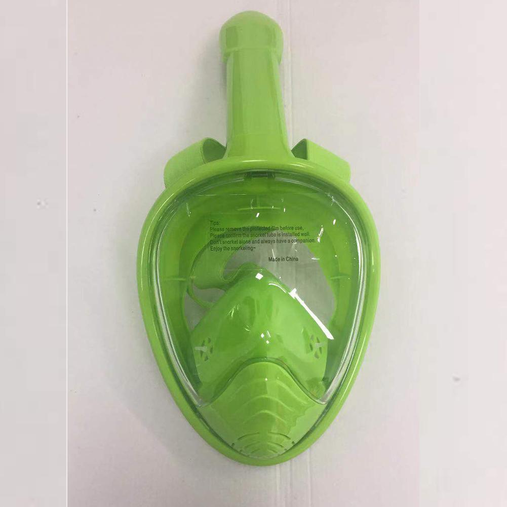Full Face Diving Mask Scuba Anti-fogging Underwater Snorkeling Respiratory Safe Snorkel Scuba Mask Swimming Gear Swim Equipment: green