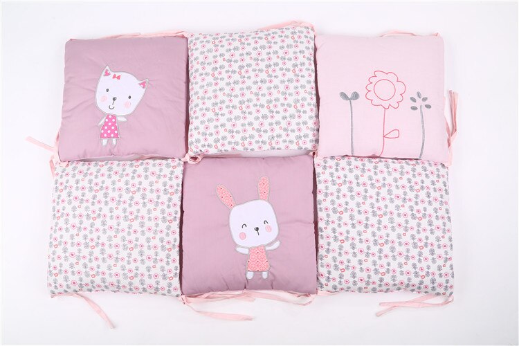 Berço infantil pára-choques protetor de cama bebê crianças algodão berço berçário cama 6 pces/8 pces/10 pces/12 pces/13 pces/14 pces squqre forma pára-choques