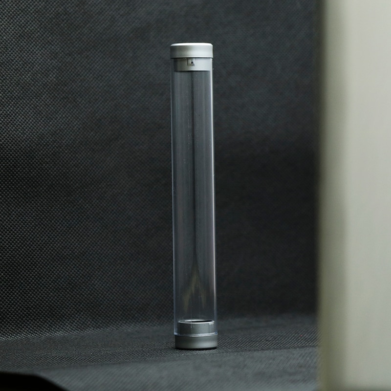 22x149mm Plastic Transparent Tube Case Transparent Cylinder Case Pen Storage Box Organizer School Office Use