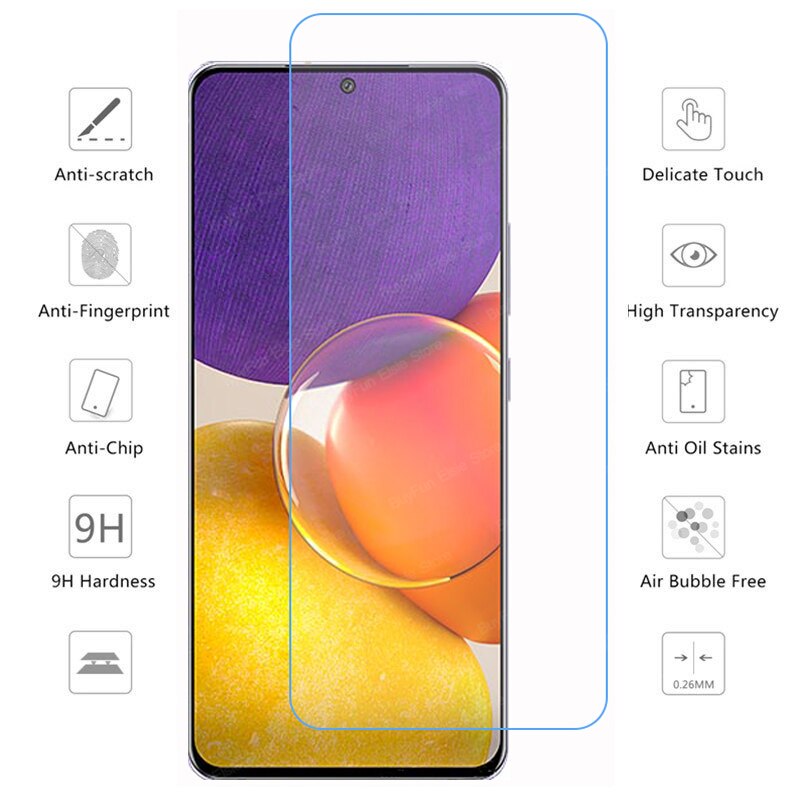3 PCS/Lot for Samsung Galaxy quantum 2 Protective Glass for Samsung Xcover 5 A52 A72 A32 A22 A12 A02 A02s Screen Protector Film