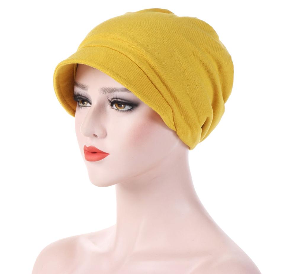 Kvinner kreft cellegift lue lue lue vridd knute turban hode wrap lue skjerf turban hode wrap cap turban wrap cap: 5